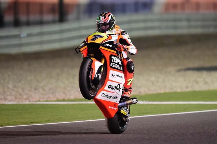 Lorenzo Baldassarri auf der Kalex des Forward-Teams