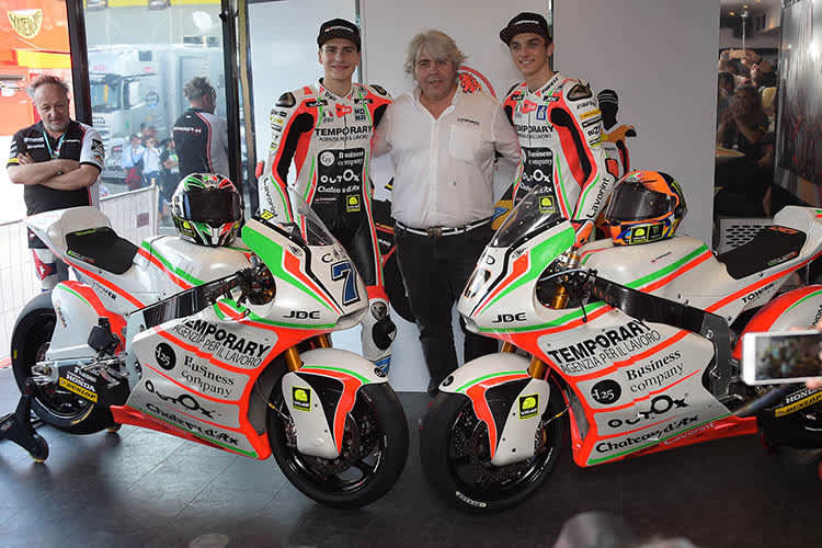 Lorenzo Baldassarri, Giovanni Cuzari und Luca Marini