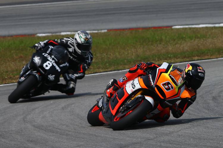 Die beiden besten Open-Piloten: Stefan Bradl (6) und Hector Barbera