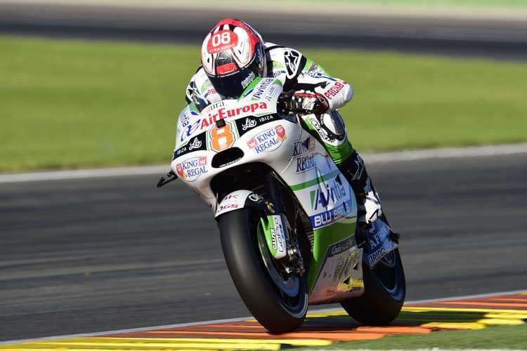 Héctor Barbera im November auf der Ducati in Valencia