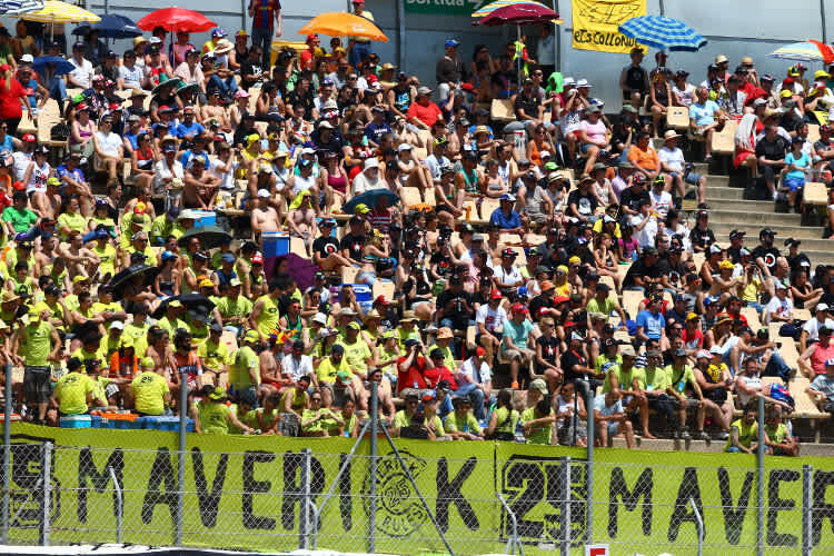 Die spanischen MotoGP-Fans in Barcelona