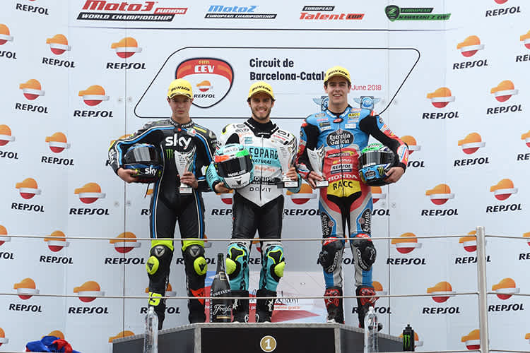 Manuel Pagliani wurde im zweiten Lauf als Sieger vor Celestino Vietti Ramus und Jeremy Alcoba gewertet