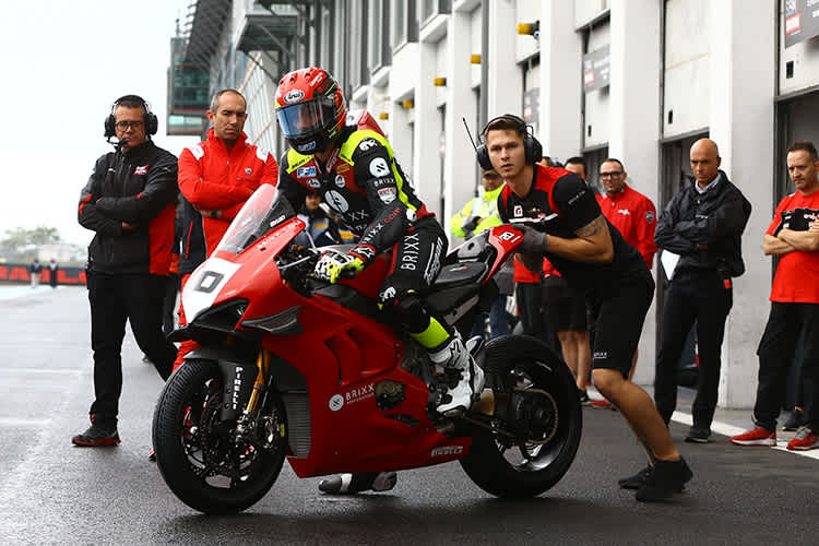 Sylvain Barrier auf der Brixx-Ducati
