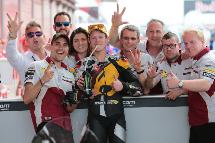 Moto2-WM-Leader Esteve Rabat mit dem MarcVDS-Team