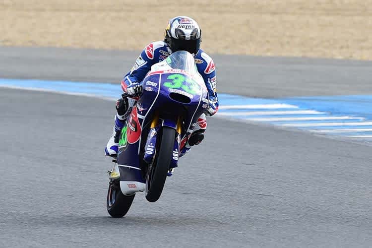 Enea Bastianini bei den Testfahrten in Jerez