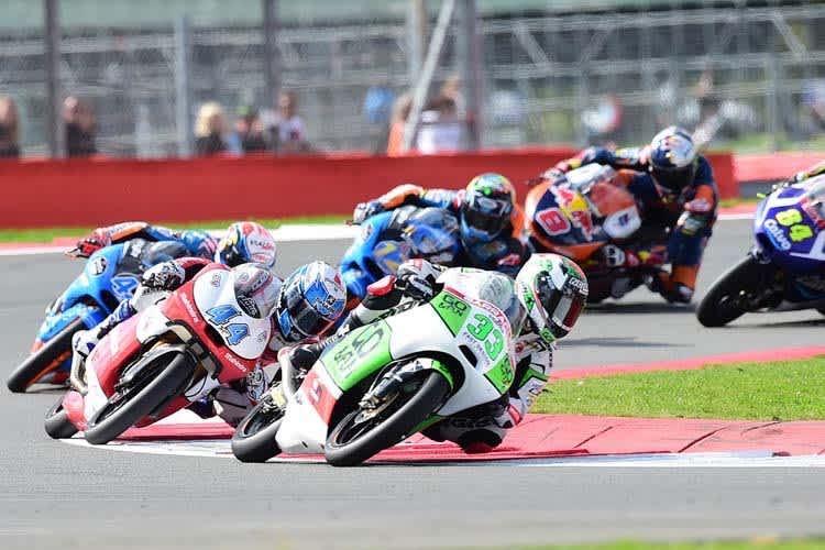 2014: Bastianini (33) erkämpfte Platz 3 hinter Alex Rins und Alex Márquez