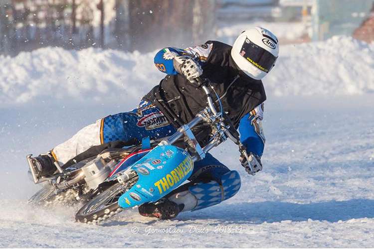 Günther Bauer beim Training in Russland
