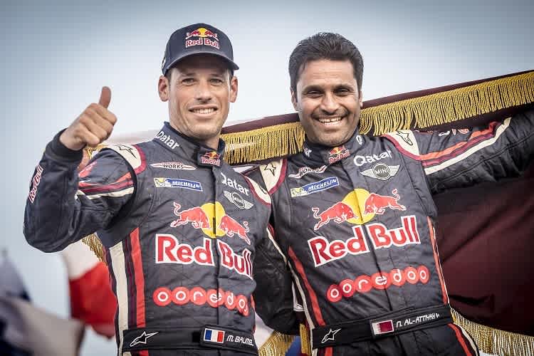 Mathieu Baumel (li.) und Nasser Al-Attiyah