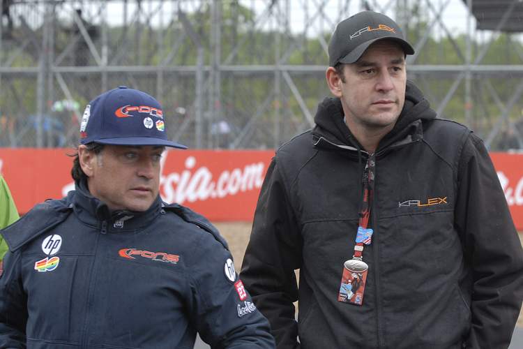 Sito Pons und Alex Baumgärtel 2011 in Silverstone