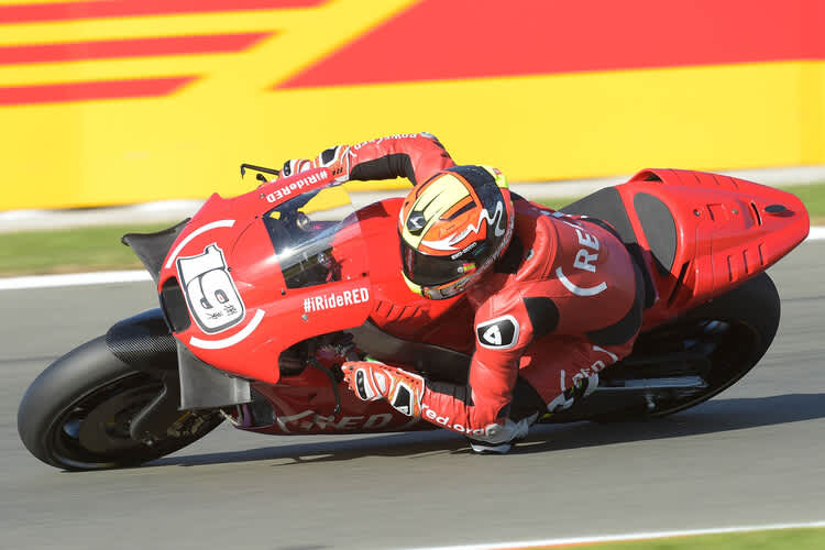 Álvaro Bautista in Valencia mit den Winglets