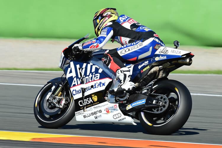 Loris Baz beim ersten Ducati-Test im November in Valencia