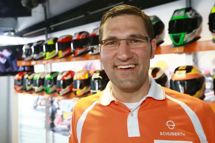 Schuberth-CEO Jan-Christian Becker in Jerez