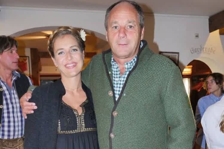 Gerhard Berger mit Helene – der erste Bub ist da