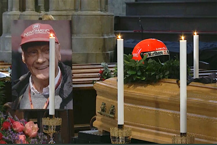 Niki Lauda ist im Wiener Stephansdom aufgebahrt