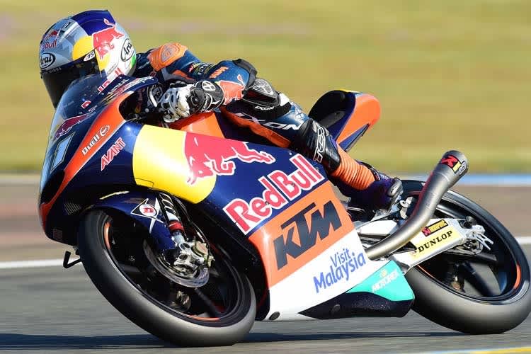 WM-Leader Brad Binder musste sich Niccolò Antonelli knapp geschlagen geben