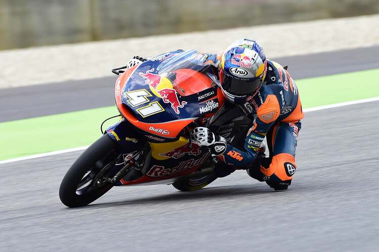 Moto3-WM-Leader Brad Binder rückte nach seinem Mugello-Sieg beim Test nicht mehr aus