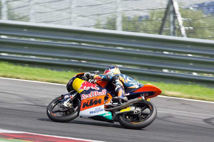Brad Binder schaffte beim Test in Spielberg eine Zeit von 1:36,7 min