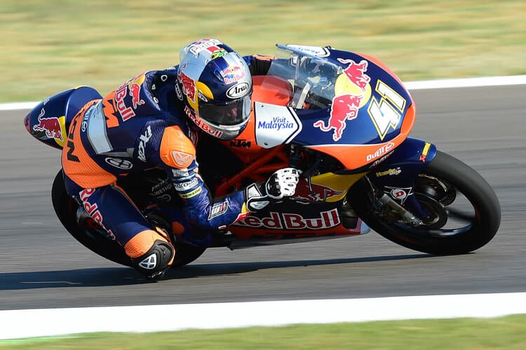 Brad  Binder auf der Red Bull-Ajo-KTM in Misano