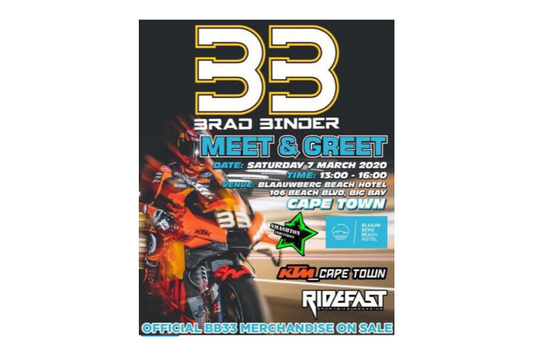 Brad Binder: Promotion in Kapstadt am 7. März