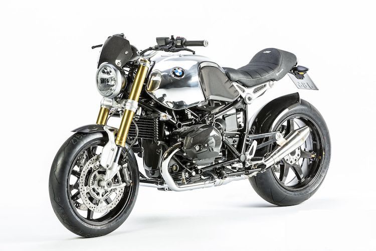 BMW RnineT, aufgewertet und leichter gemacht mir schwarzem Gold aus dem Hause Ilmberger