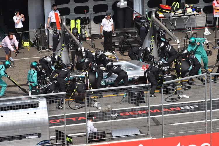 Hohe Kunst: Ein Formel-1-Boxenstopp dauert nur rund zwei Sekunden