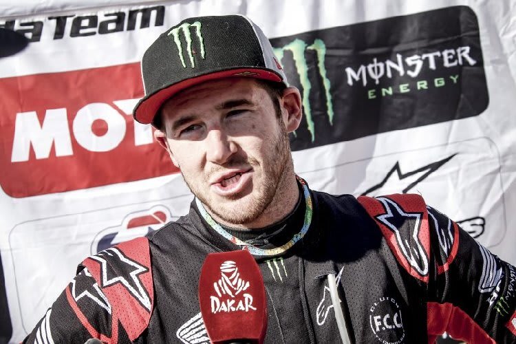 Das Motorrad von Ricky Brabec gab auf Etappe 13 den Geist auf  