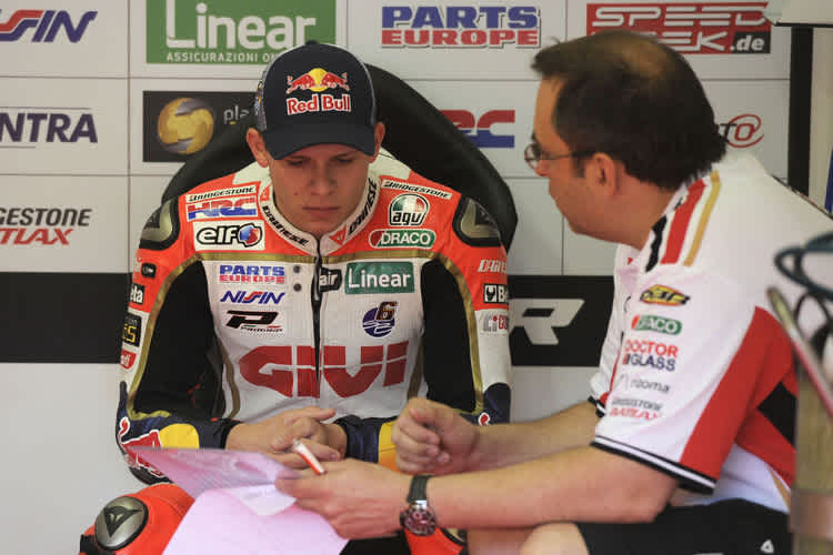 Stefan Bradl und Crew-Chief Beefy Bourguignon