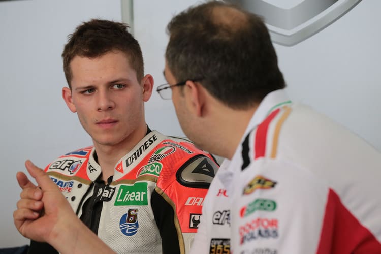 Stefan Bradl mit Crew-Chief Beefy Bourguignon