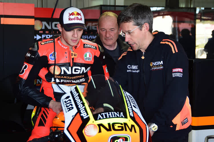 Stefan Bradl, Vater Helmut und Data-Recording-Mann Tex Geissler