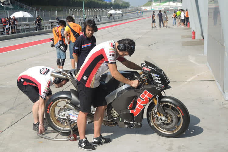 Die neue Werks-Honda von Stefan Bradl