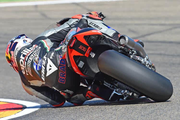 Stefan Bradl in Aragón auf der Aprilia RS-GP