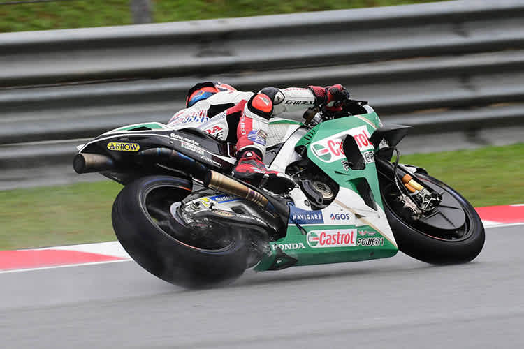 Stefan Bradl im Regen-Quali von Sepang