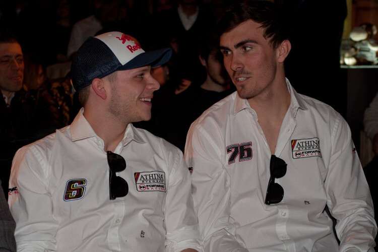 Stefan Bradl mit Forward-Teamkollege Loris Baz