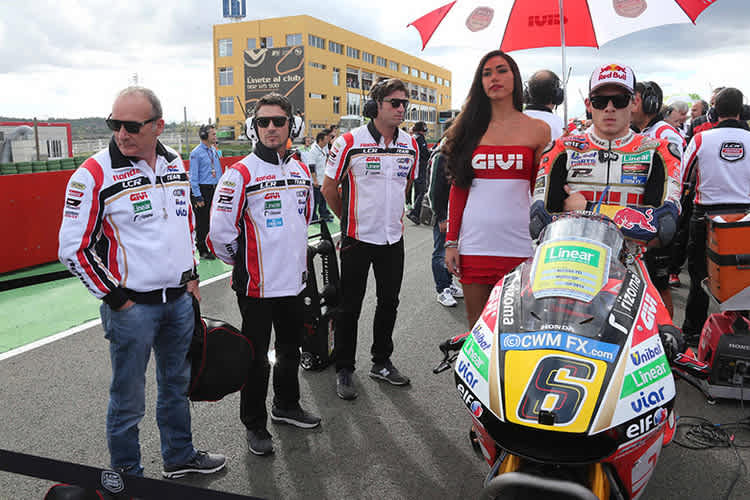 Stefan Bradl am Startplatz in Valencia 2014 – Abschied bei LCR-Honda