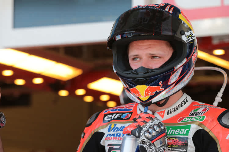 Stefan Bradl: Er testet neue Streckenführung in Kurve 11