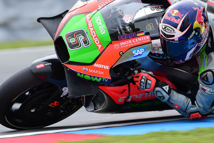 Stefan Bradl auf der Aprilia in Brünn