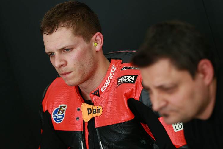 Stefan Bradl neben Crew-Chief Sergio Verbena