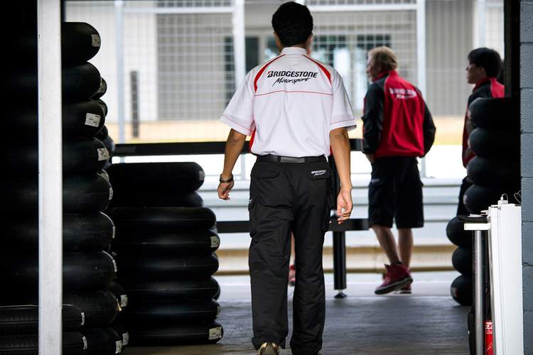 Das Bridgestone-Reifenlager auf Phillip Island