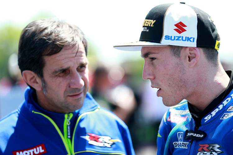 Suzuki Ecstar-Teammanager Davide Brivio und Aushängeschild Aleix Espargaró