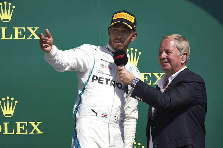 Martin Brundle und Lewis Hamilton