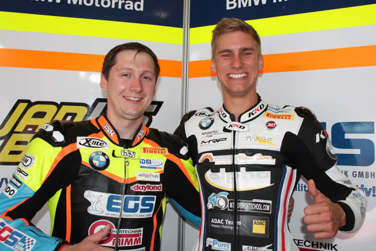 Jan Bühn (li.) mit dem Schleizer Julian Puffe