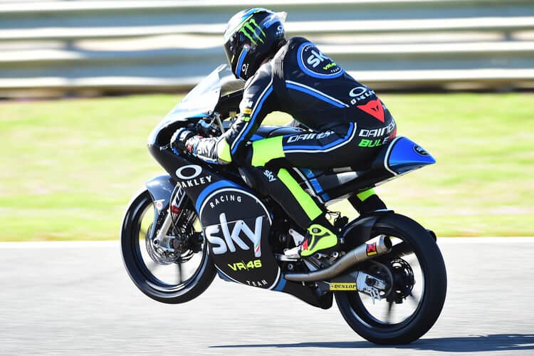 Nicolò Bulega auf der KTM des VR46-Teams