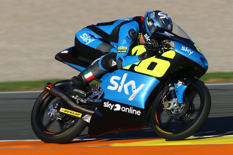Nicolò Bulega beim GP-Debüt in Valencia: Platz 12