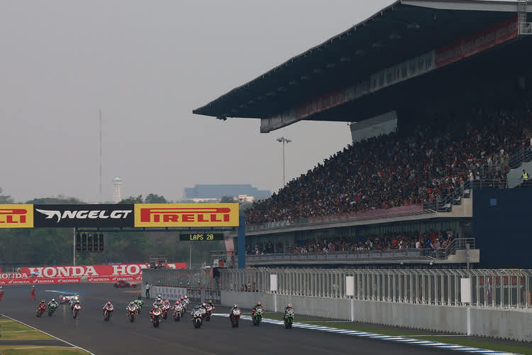 Auf dem Buriram-Circuit in Thailand fand im März bereits ein ausverkaufter Superbike-WM-Lauf statt