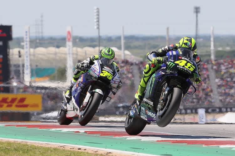 Hinter Valentino Rossi war die Welt von Cal Crutchlow noch in Ordnung