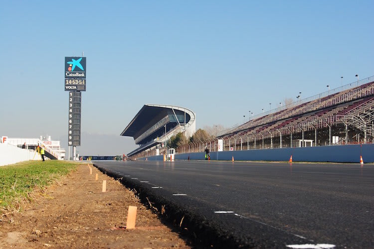 Neuer Asphalt in Barcelona
