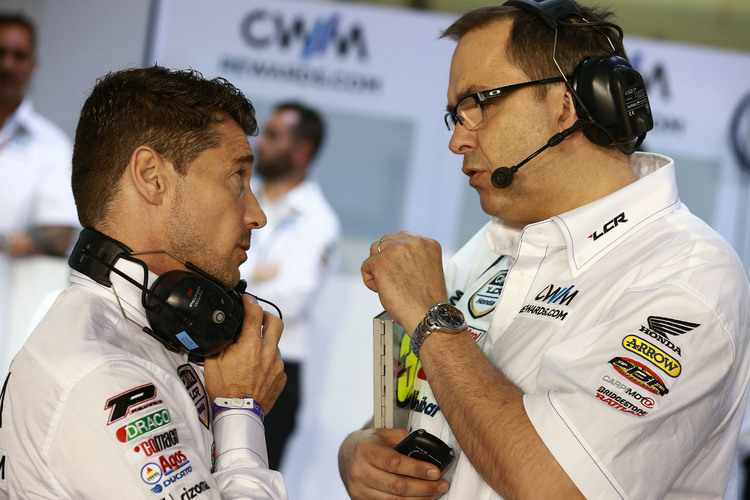 Lucio Cecchnello mit Crew-Chief Beefy Bourguignon 