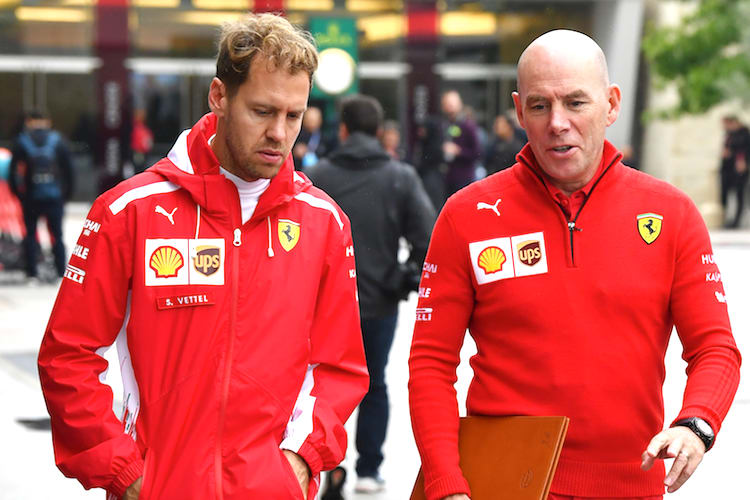 Sebastian Vettel und Jock Clear