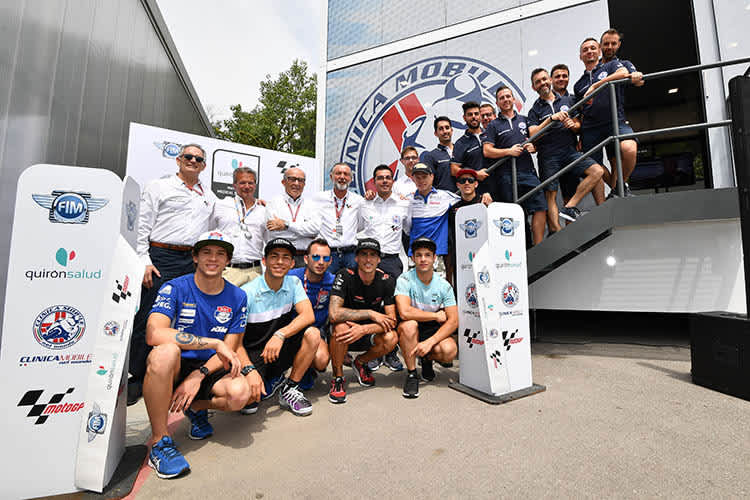 Die GP-Fahrer schätzen die Betreuung durch die Clinica Mobile sehr