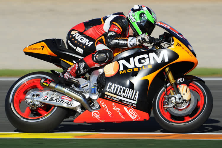 Claudio Corti 2013 auf der FTR-Kawasaki von NGM Forward Racing